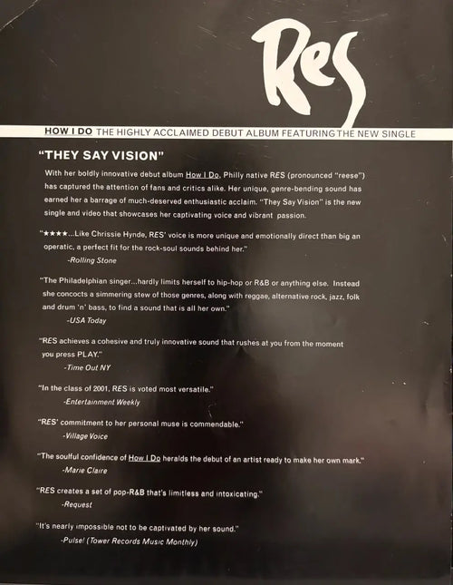 Autographed “How I Do” Collector’s One-Sheet (8x11) Very Limited Item